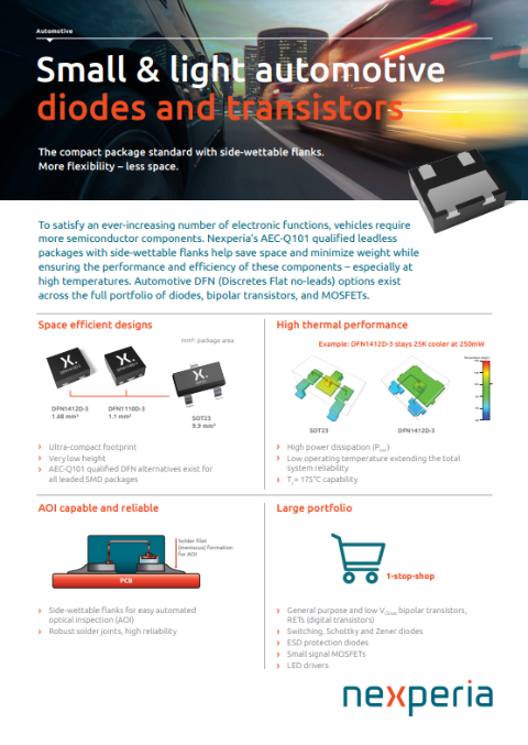 Small & light automotive diodes and transistors