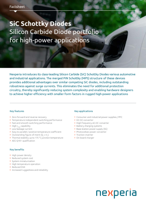 SiC Schottky Diodes factsheet
