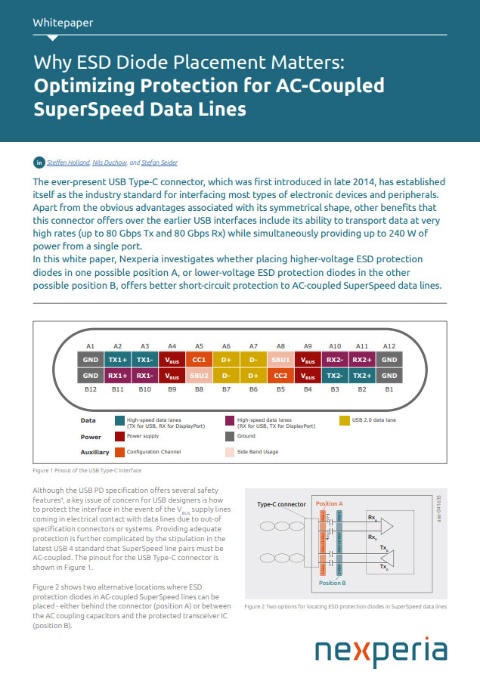 Why ESD Diode Placement Matters: Optimizing Protection for AC-Coupled SuperSpeed Data Lines