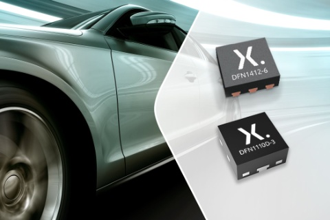 Nexperia now offers automotive qualified small-signal MOSFETs in tiny DFN1110D-3 and DFN1412-6 packages