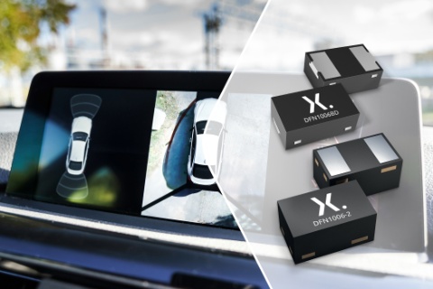 Ultra-low capacitance ESD protection diodes from Nexperia protect automotive data interfaces 