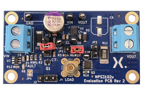 NEVB-NPS3102A 12 V, 2-13.5 A, 17 mΩ latching eFuse evaluation board