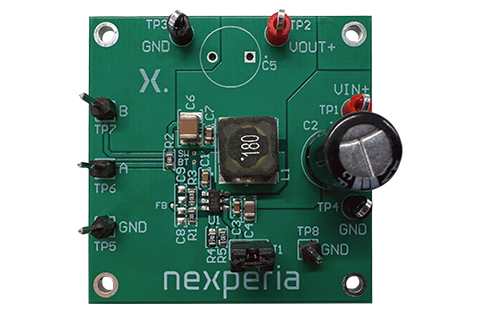 NEX40400EVM-05: 4.5 V to 40 V, 600 mA, FPWM, 1.05 MHz, synchronous step-down converter evaluation board